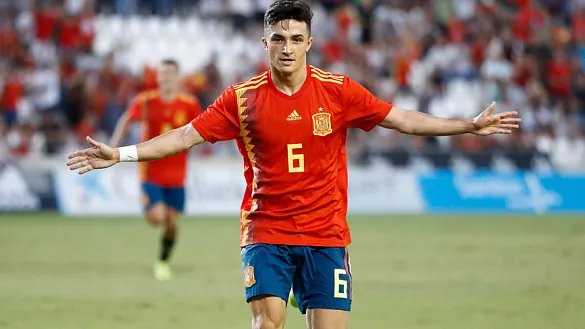 Manu García celebra su gol a Alemania en Córdoba