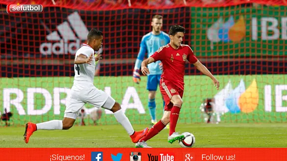 Mar Bartra jugando ante Costa Rica