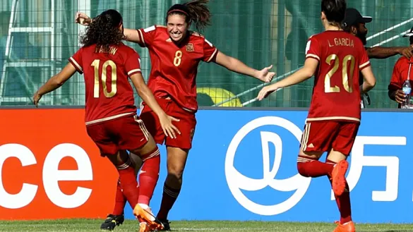 Mariona Caldentey celebra un gol durante el pasado Mundial Sub-20
