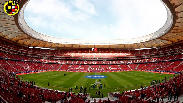 Vista panorámica del estadio Metropolitano de Madrid