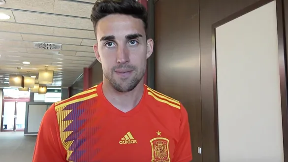 Jaime Mata, en su primer día con la Selección española
