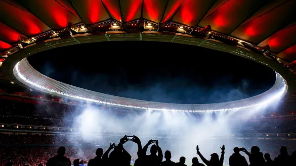 Vista panorámica del nuevo estadio Metropolitano de Madrid
