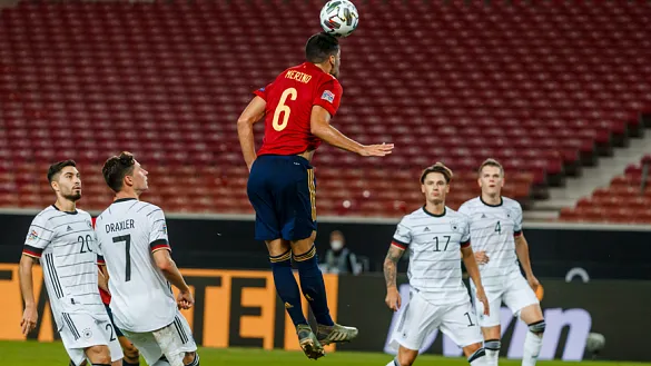 Merino en una acción del partido