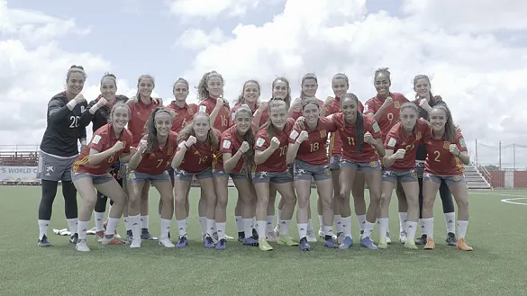 La Selección posa antes de la final