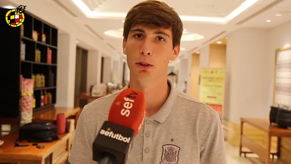 Juan Miranda: "El gol ha sido muy especial porque lo he marcado con España en un Mundial"