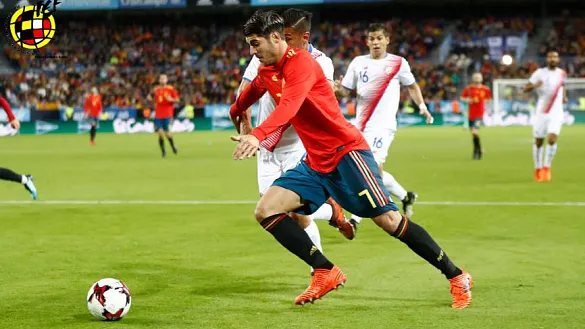 Álvaro Morata en una acción del juego