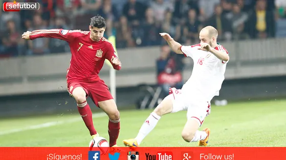 Morata con la Selección española