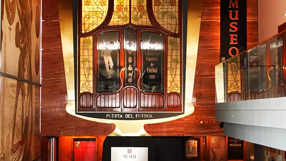 Entrada del Museo de la Selección Española ubicado en la Ciudad del Fútbol de Las Rozas