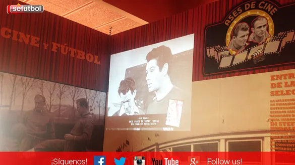 El espacio "Cine y Fútbol" del Museo de la Selección Española