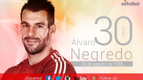 Álvaro Negredo cumple 30 años