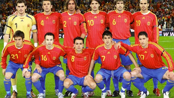 Equipo titular de la Selección Española correspondiente al año 2007
