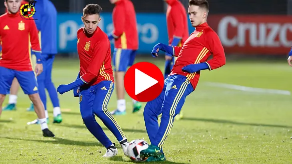 Los jugadores de la Selección Española Sub-21 se entrenan en la Ciudad del Fútbol
