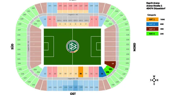 Este viernes salen a la venta las entradas para el partido frente a Alemania en Düsseldorf