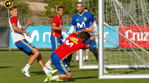 La Selección española Sub-21 se entrena en la Ciudad del Fútbol