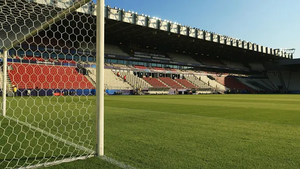 Vista panorámica del estadio de Cracovia (Polonia)