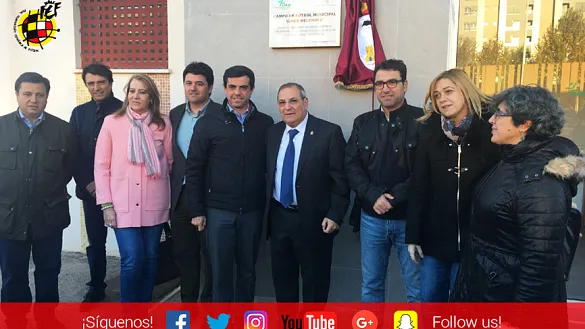 Ginés Meléndez acompañado de familiares y autoridades en Albacete