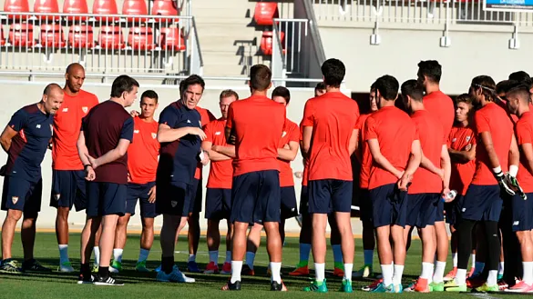 Primer entrenamiento de la temporada para el Sevilla FC 