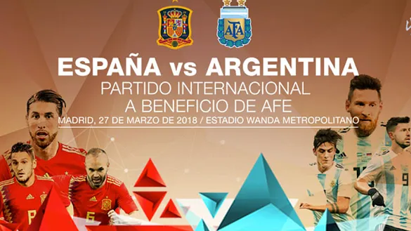 España recibe a Argentina el próximo 27 de marzo en Madrid