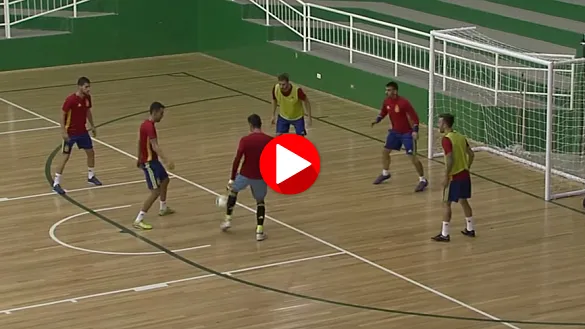 Los internacionales de la Selección de Fútbol Sala bordan "el alemán".