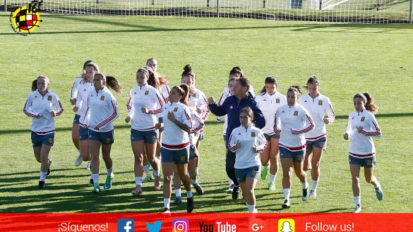 La Selección española Sub-19 femenina se ejercita en la Ciudad del Fútbol