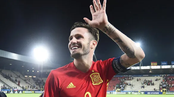 Saúl Ñíguez al término de uno de los encuentros de España en el último Europeo Sub-21