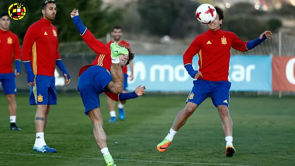 La Selección Española Sub-21 se entrena en la Ciudad del Fútbol