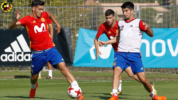 La Selección española Sub-21 se entrena en la Ciudad del Fútbol