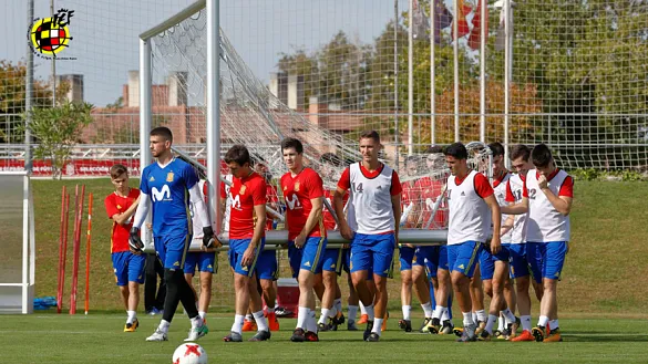 La Selección española Sub-21 se entrena en la Ciudad del Fútbol