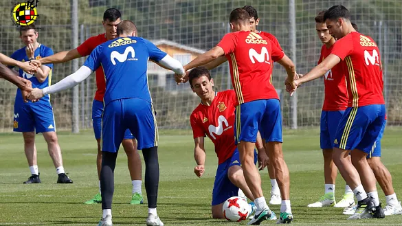 La Selección Sub-21 se entrena en la Ciudad del Fútbol