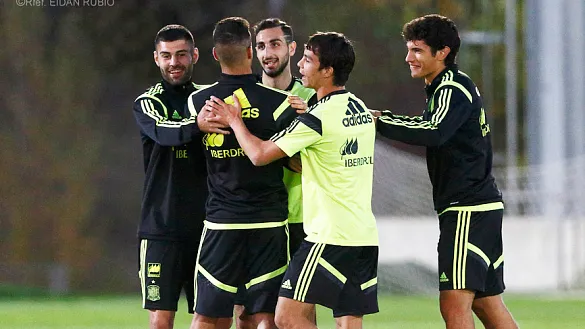 Los internacionales españoles Sub-21 se ejercitan en la Ciudad del Fútbol