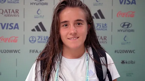 Izarne Sarasola en zona mixta