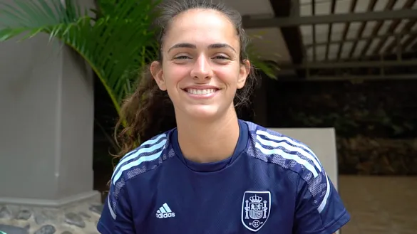 Maite Zubieta: "Estamos unidas y con muy buenas sensaciones para el partido de mañana"