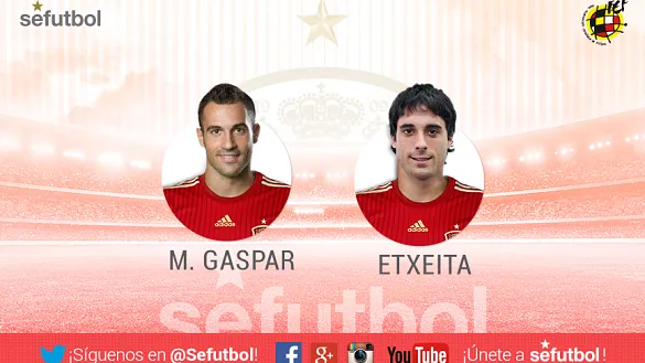 Mario Gaspar y Etxeita, novedades en la convocatoria de la Absoluta