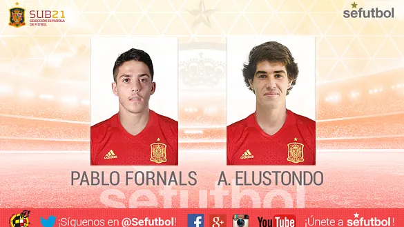 Pablo Fornals y Aritz Elustondo, novedades en la convocatoria de la Selección Española Sub-21