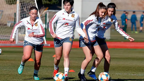Entrenamiento de la Selección en la Ciudad del Fútbol de Las Rozas