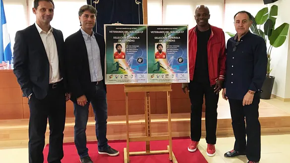 Presentación del encuentro entre la Selección española de Leyendas y el Málaga CF
