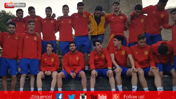 Los internacionales Sub-17 se relajan paseando por Baku