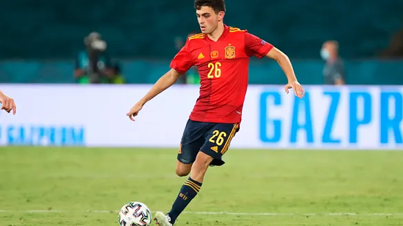 Pedri durante el España-Suecia disputado en Sevilla