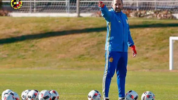 PEdro López en un entrenamiento