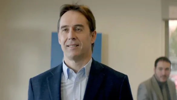 Julen Lopetegui en una campaña de Pelayo