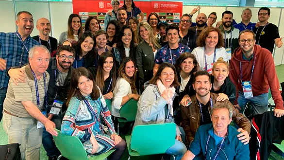 40 periodistas de 35 medios cubren la información de España durante el Mundial femenino.