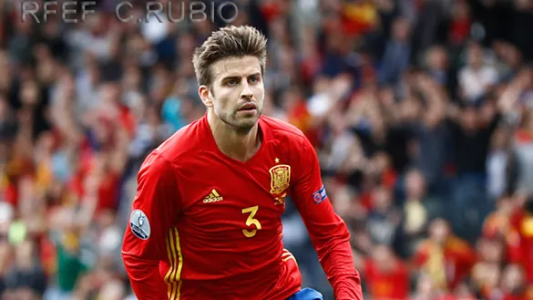 Piqué con la selección española