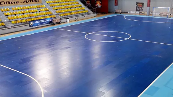 La renovada pista del Pabellón de la Ciudad del Fútbol