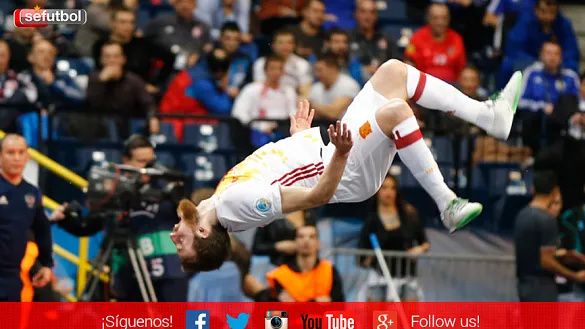 Así celebró Pola su segundo gol