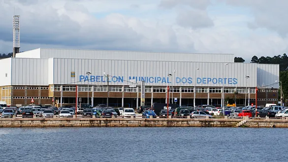 Vista exterior del Pabellón Municipal de Deportes de Pontevedra