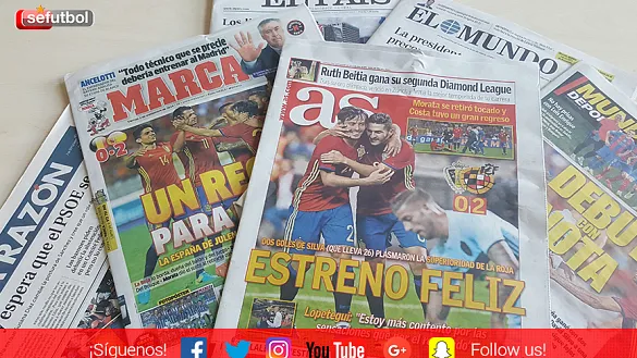 REVISTA DE PRENSA | El combinado nacional abre las portadas de la prensa española