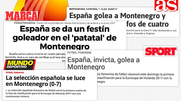 La prensa deportiva destaca la victoria de la Selección femenina