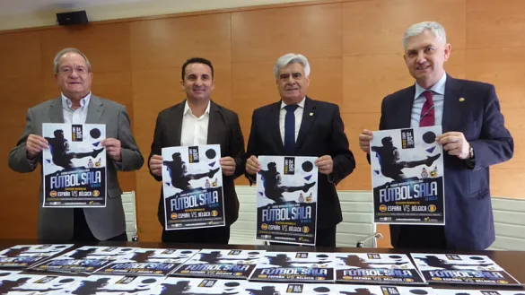 Presentación del partido amistoso entre España y Bélgica de fútbol sala en La Nucía