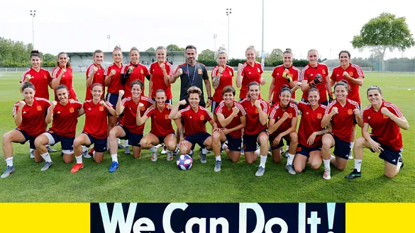 Las jugadoras de la Selección española, la víspera de su encuentro frente a Estados Unidos