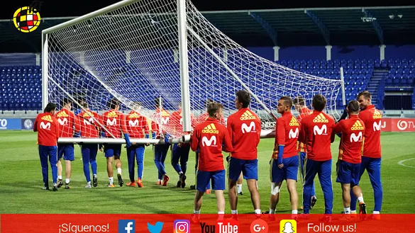 La Selección española Sub-21 entrena en Poprad (Eslovaquia)